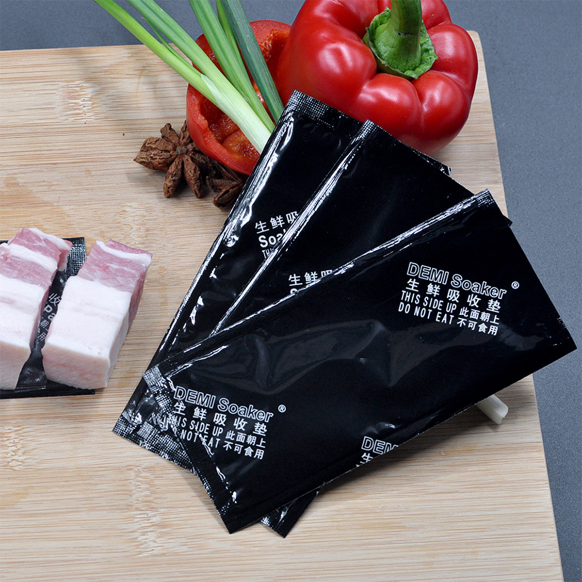 Almohadilla absorbente de papel para bandeja de empapador de almohadilla de carne de polímero súper absorbente