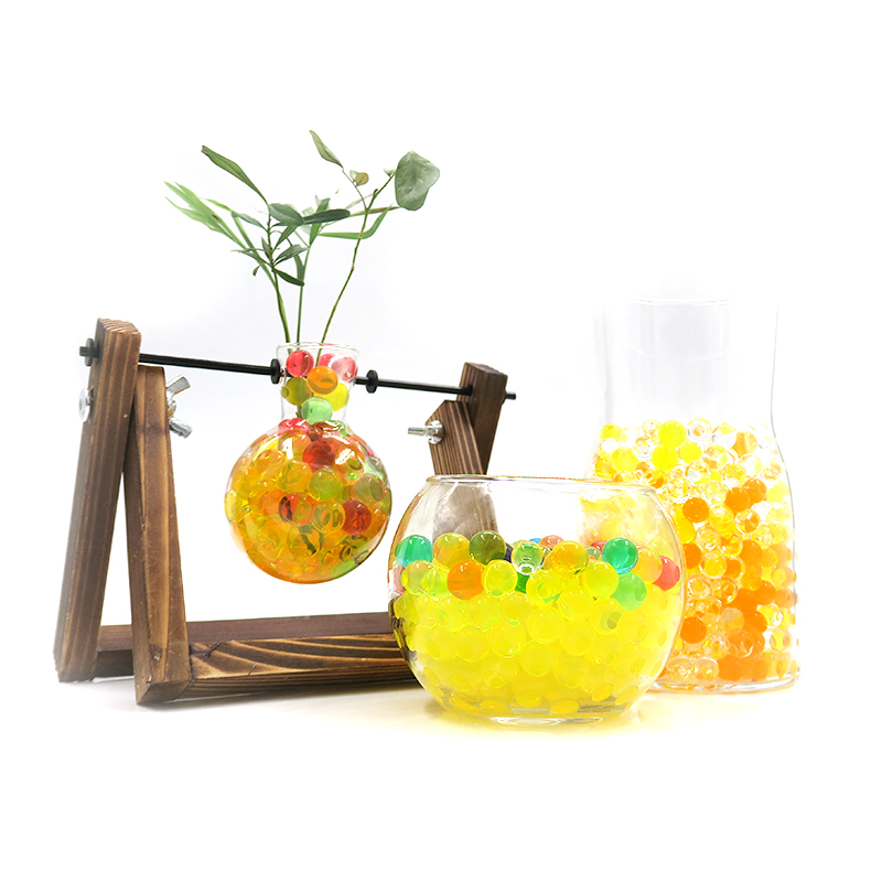 Bolas de agua de bola de Gel de gelatina absorbente para decoración y plantación