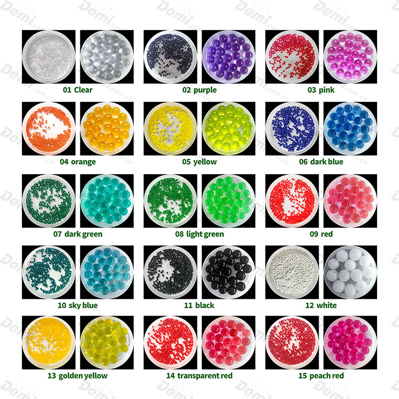 Miracle Beads Decoración colorida Cristal de hidrogel Redondo Suelo cristalino expansible-1
