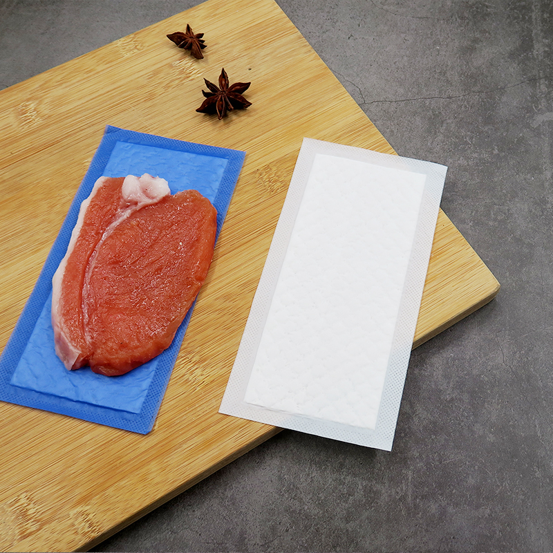 Almohadilla de carne absorbente de remojo directo al por mayor de pescado de marisco para bandeja de embalaje