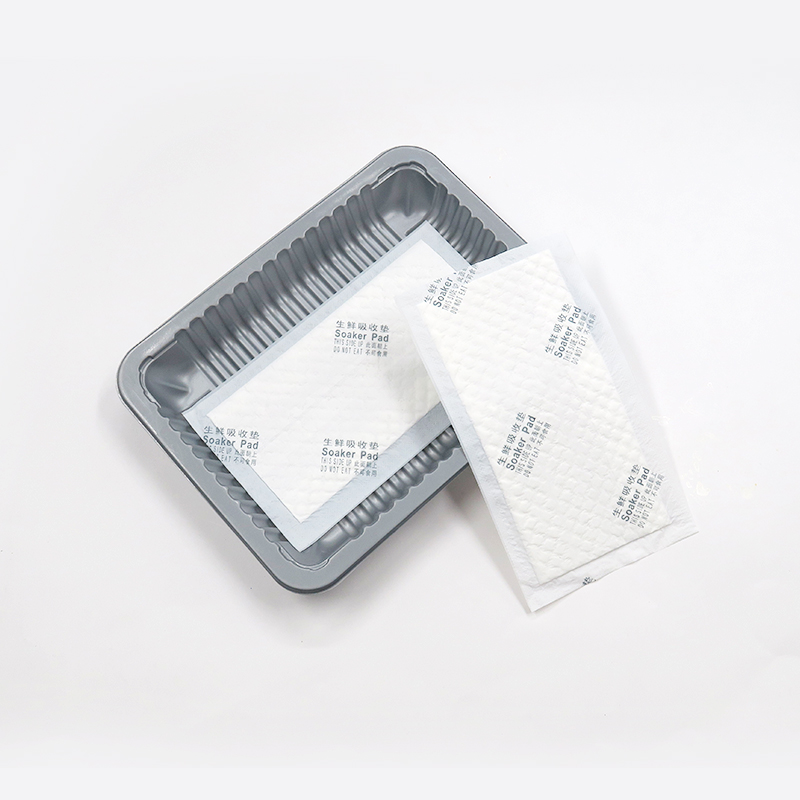 Almohadilla absorbente para carne en bandejas de plástico Bolsa de vacío y termorretráctil