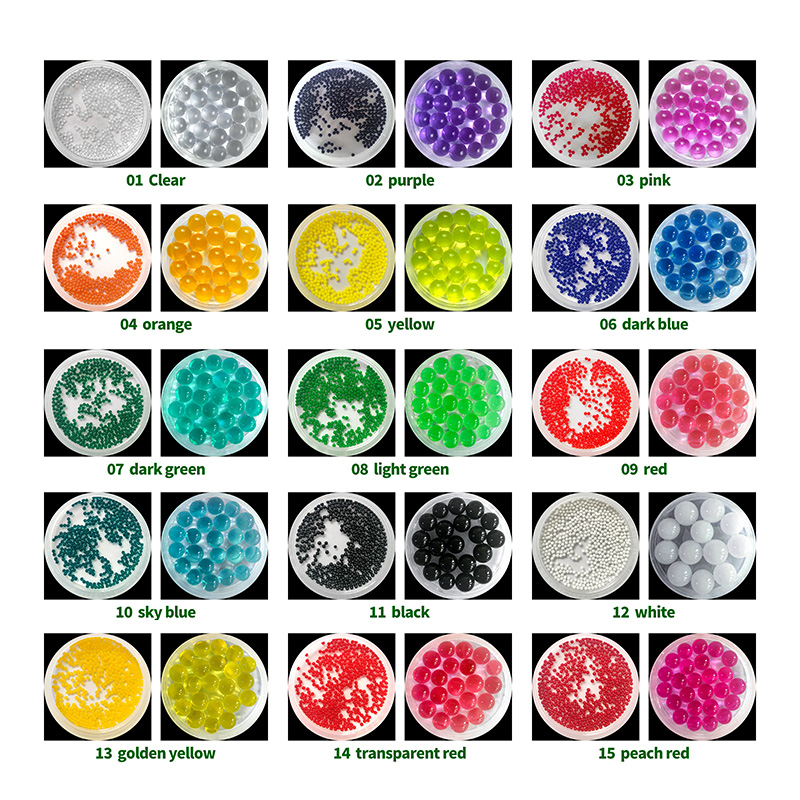 Perlas coloridas de agua aromática SAP para ambientador